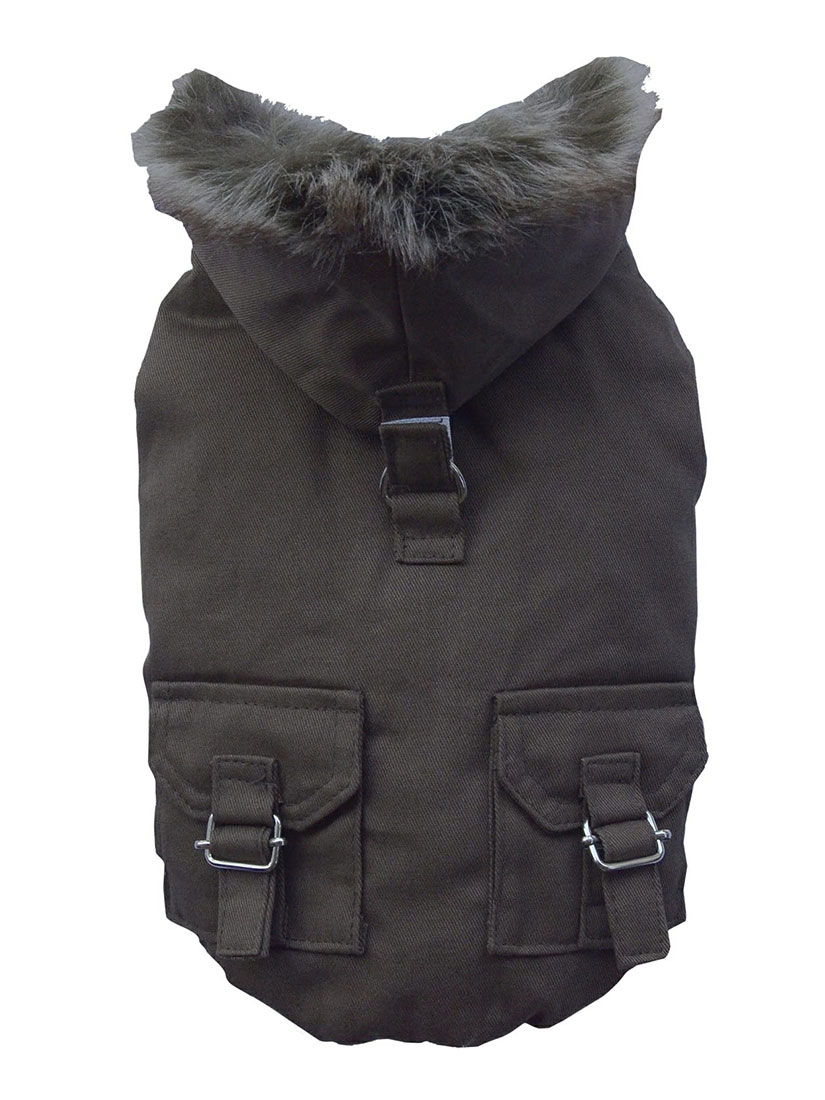 THICK DOG - Brown Fleece Jacket main image 0