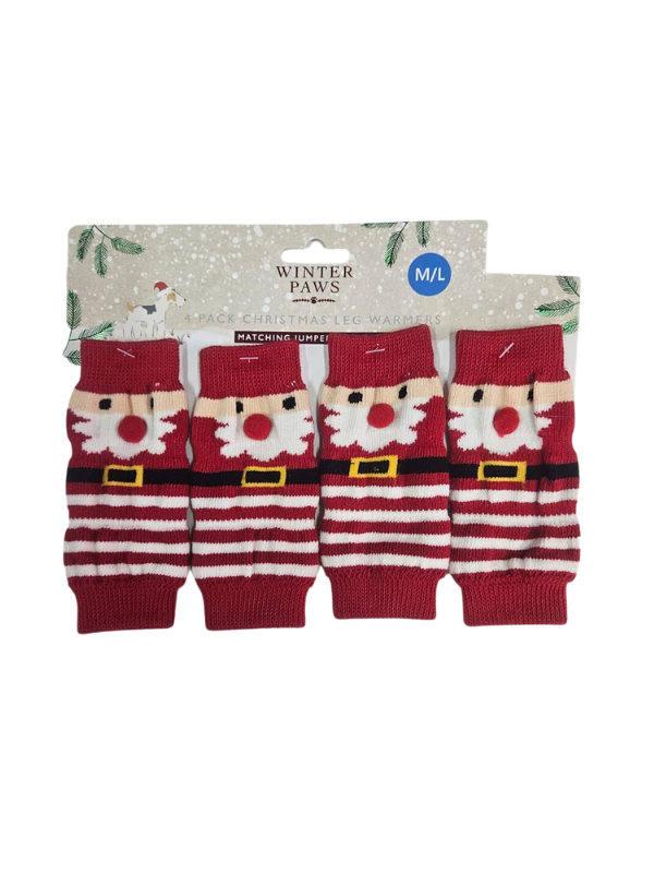 Quality Christmas Leg Warmers for Dogs Pimp My Pooch Ireland Dog Boutique